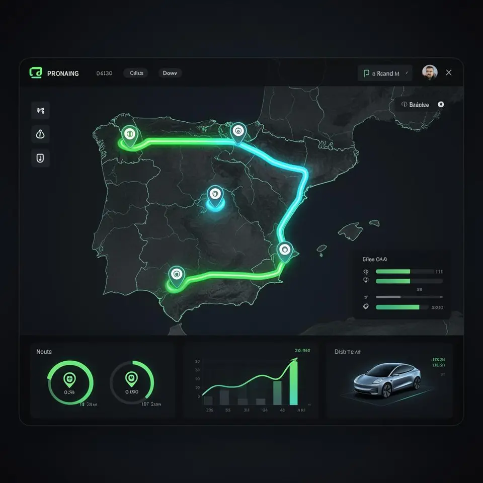 Ruta inteligente con paradas óptimas